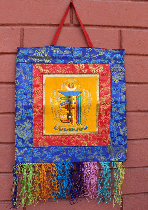 Tibetan Lukcy Symbol Wall Hanging Banner - nepacrafts