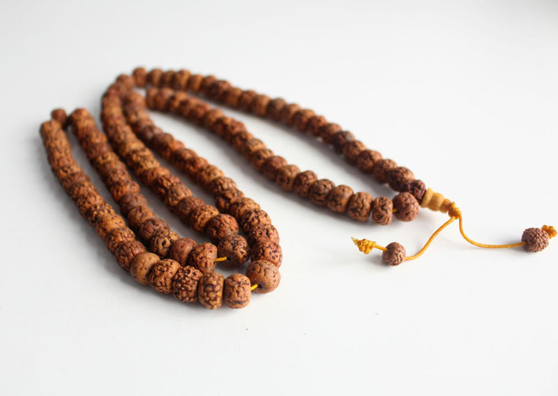 Rudrakshya Flat Beads Prayer Mala - nepacrafts