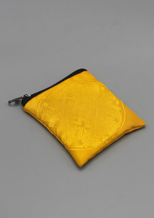 Endless Knot Brocade Mala Bag - nepacrafts