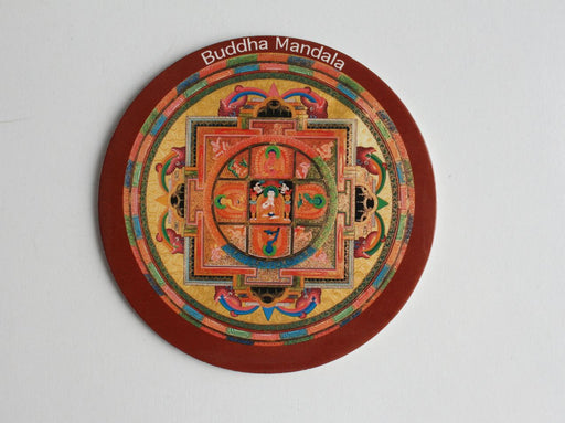 Buddha Mandala Round Fridge Magnet - nepacrafts