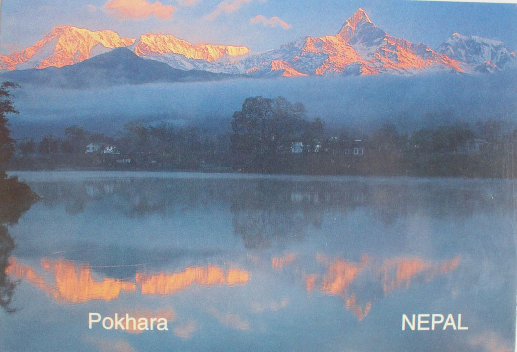 Picturesque Scene from Pokhara Nepal Postcard - nepacrafts