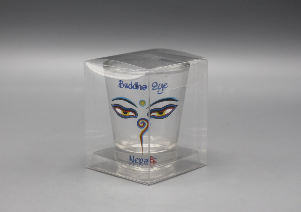 Buddha Eye Printed Shot Glass - nepacrafts