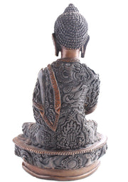 Copper Oxidized Shakyamuni Buddha Statue 8" High - nepacrafts