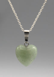 Light Green Jade Heart Shape Pendant - nepacrafts