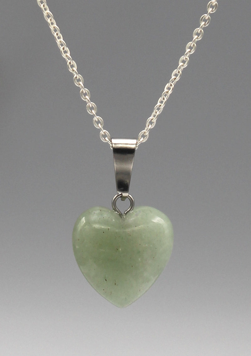 Light Green Jade Heart Shape Pendant - nepacrafts