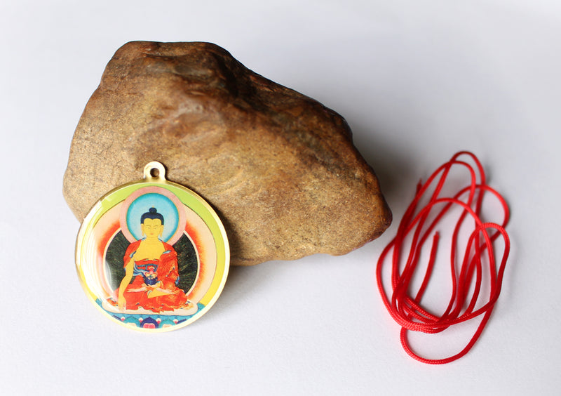 Shakyamuni Buddha Printed Deity Pendant - nepacrafts