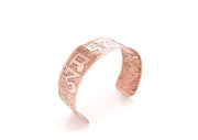 Om Copper Yoga Bracelet for Positive Energy - nepacrafts
