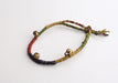 Colorful Hemp Rope Wrist Band Bracelet with Tiny Brass Bells - nepacrafts