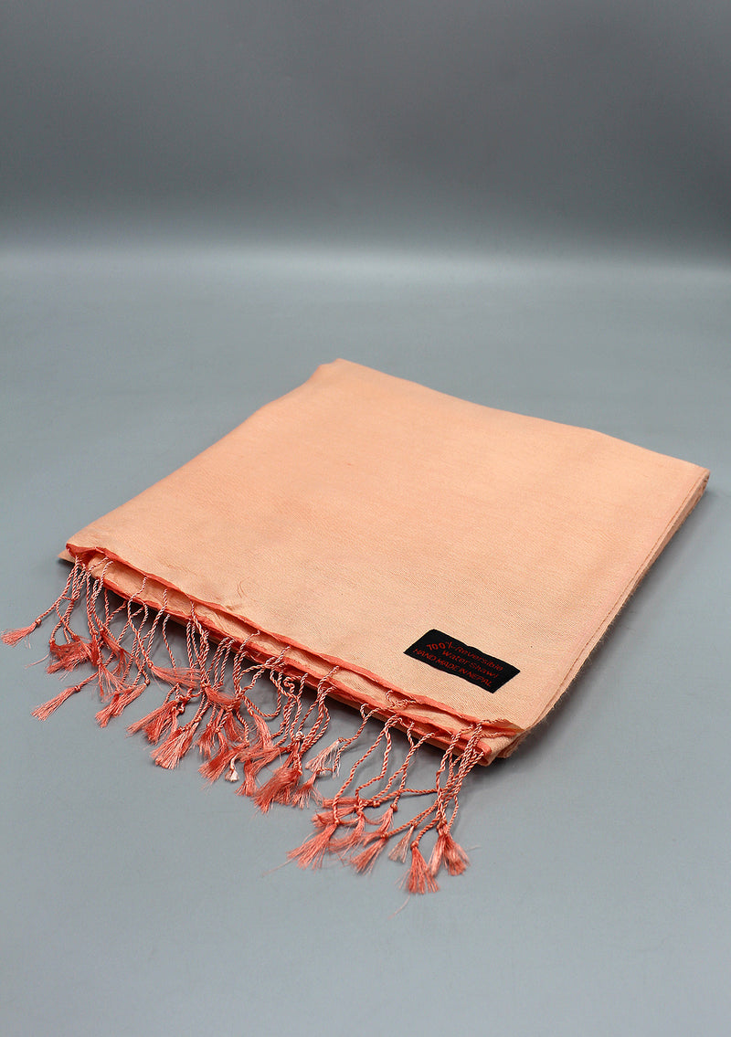 Light Peach Water Pashmina Shawl