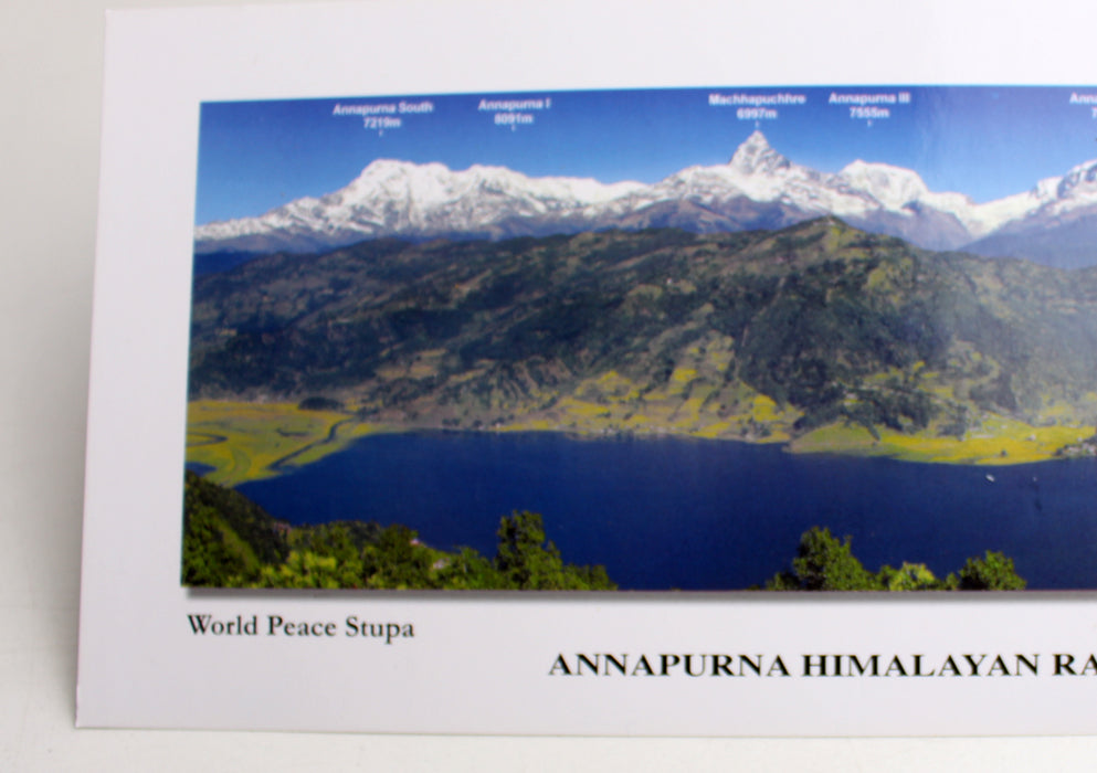 A Panoramic View of Annapurna Himalayan Range-World Peace Stupa - nepacrafts