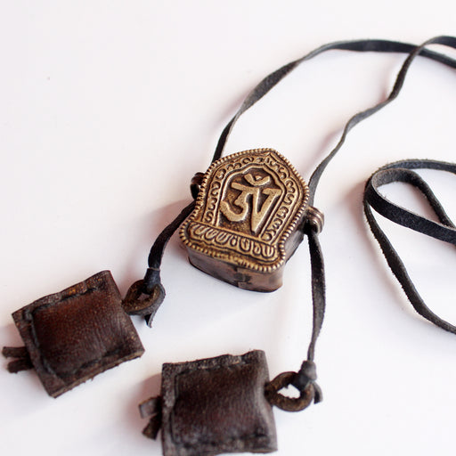 Handcrafted Tibetan Om Ghau Locket - nepacrafts