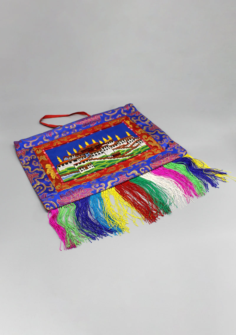 Potala Palace Embroidered Tibetan Wall Hanging Banner