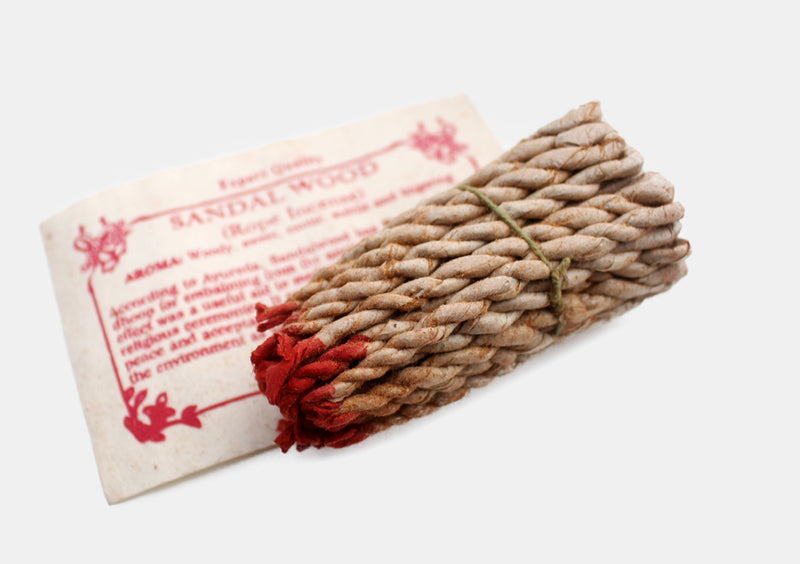 Sandalwood Rope Incense-Pack of 6