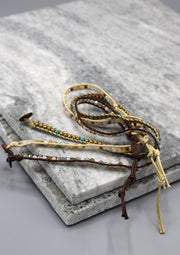 Two Wraps Glass Beaded Trendy Bracelet - nepacrafts