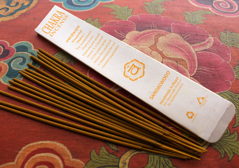 NepaCrafts Premium Sandalwood Navel Chakra Incense Sticks - nepacrafts