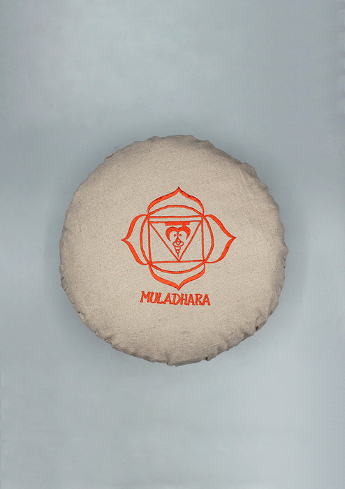 Seven Chakra Muladhara Cotton Round Meditation Cushion