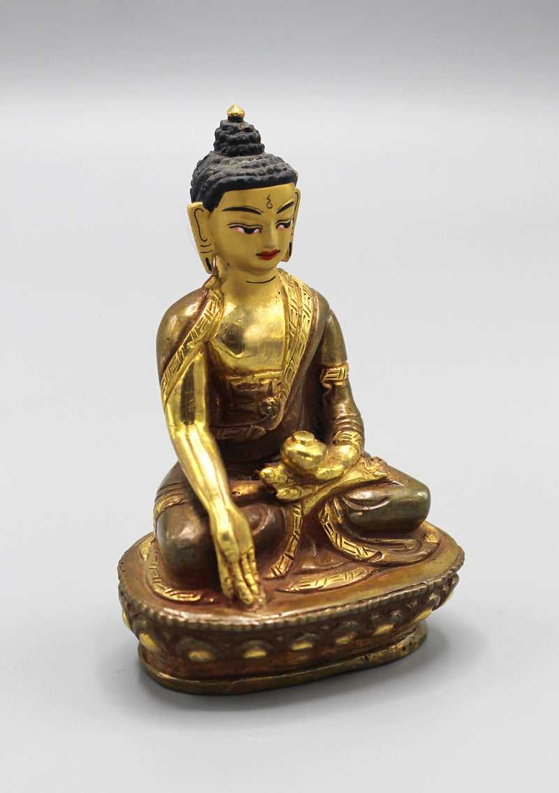 Party Gold Plated Ratnasambhava Buddha Statue