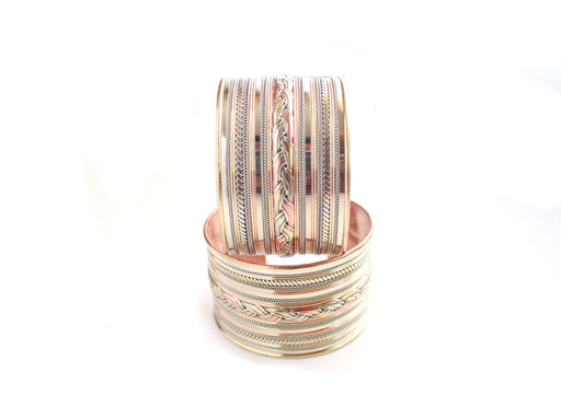 Braided Copper Tibetan Cuff Bracelet - nepacrafts