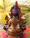 Partly Gold Plated Magical White Tara Statue 8 Inch - nepacrafts