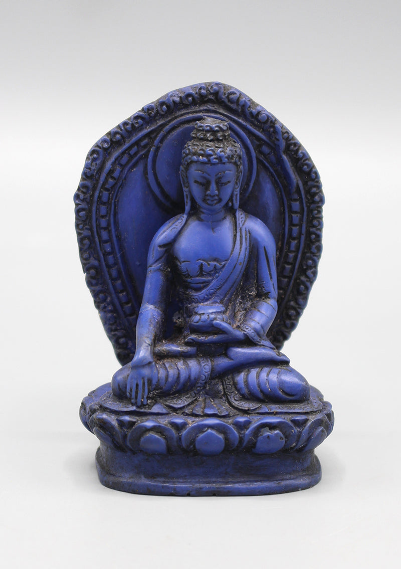 Resin Shakyamuni Buddha Statue with Parwa
