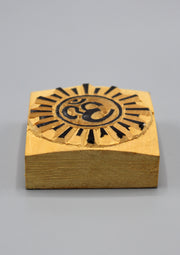 Hindu Om Wooden Block Print - nepacrafts