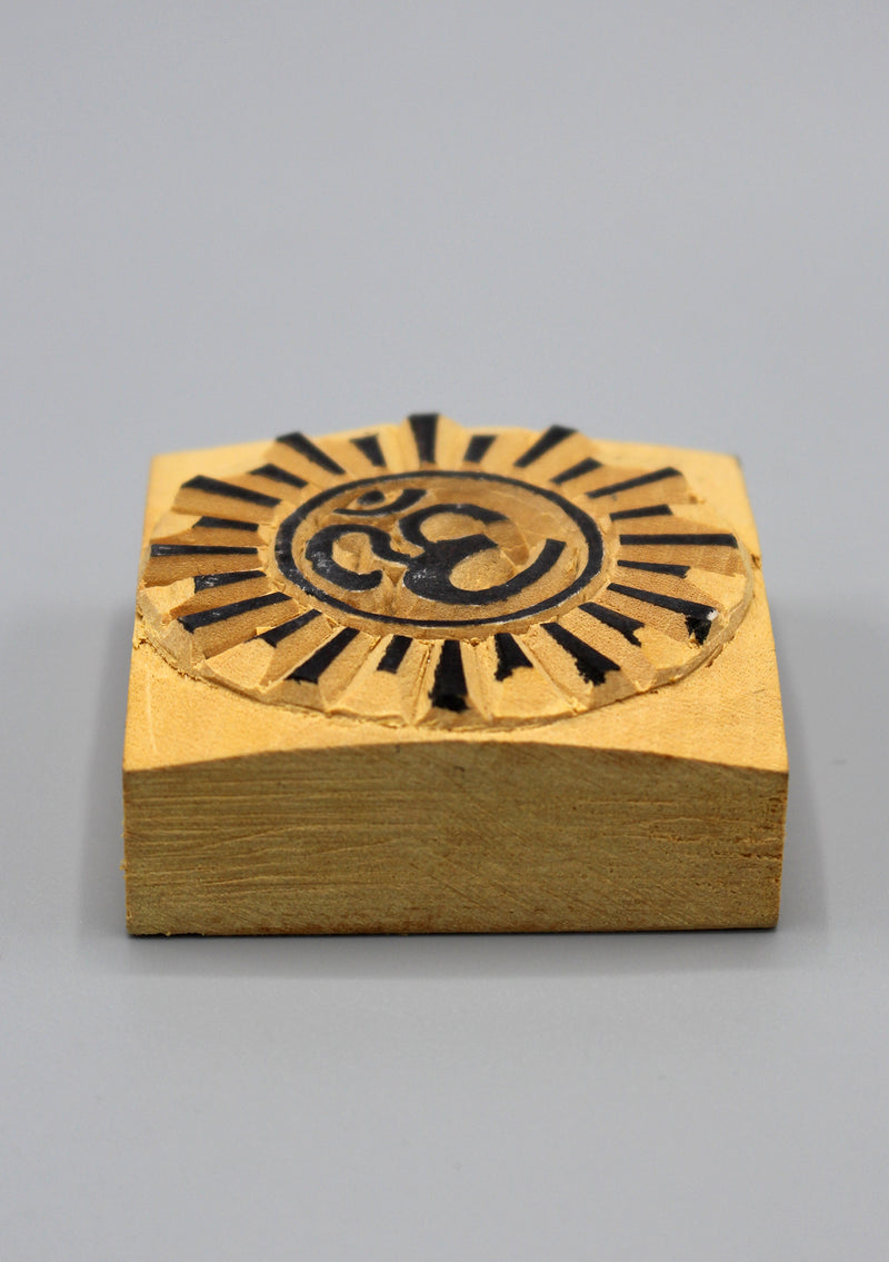 Hindu Om Wooden Block Print - nepacrafts