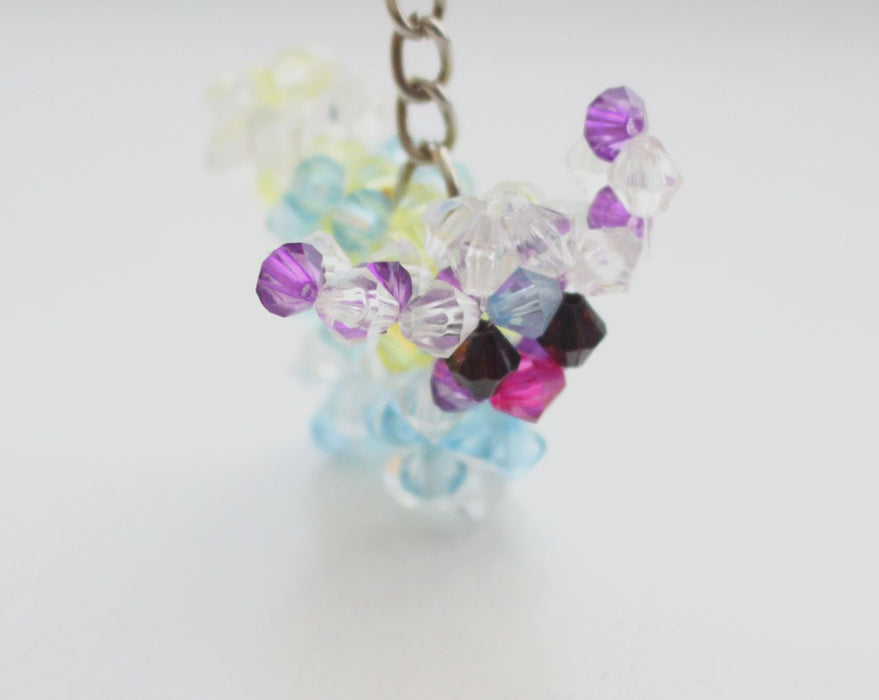 Beautifully Crocheted Puppy Resin Crystal Key chain - nepacrafts