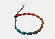 Glass Beaded Braided Hemp Bracelet - nepacrafts