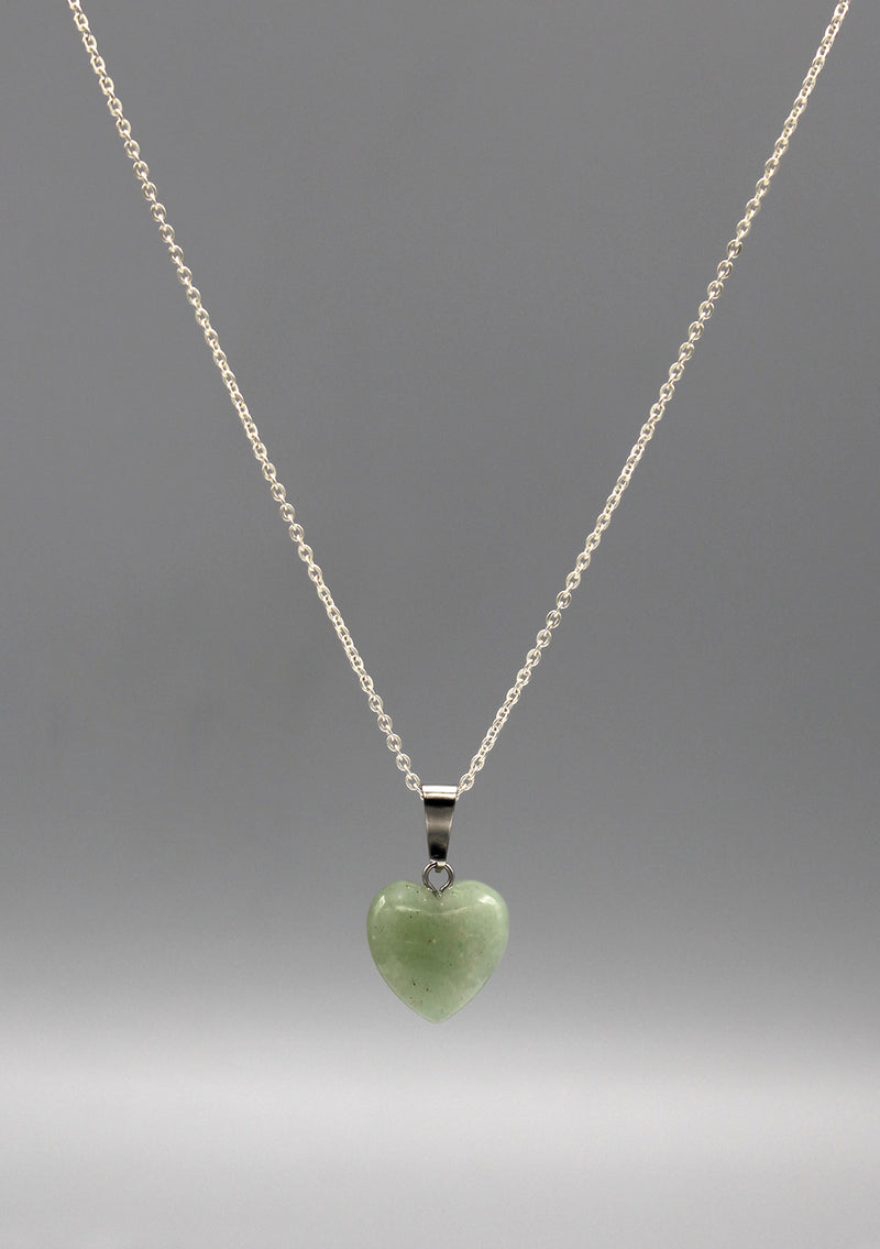 Light Green Jade Heart Shape Pendant - nepacrafts