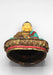 Shakyamuni Buddha Statue Inlaid Turquoise and Coral - nepacrafts