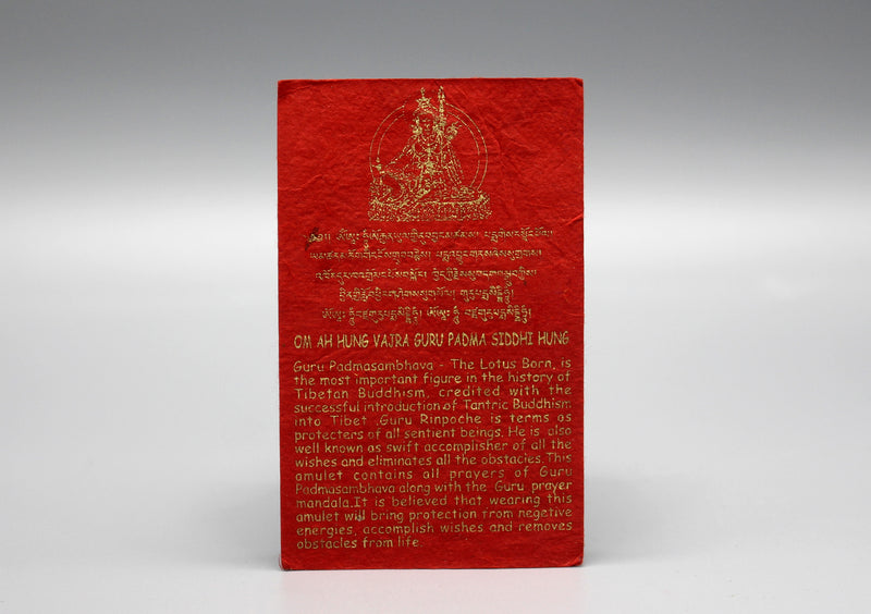 Guru Padmasambhava Protector Amulet - nepacrafts
