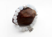Buddha Head Counter with Elephant Charms Stone Bracelet - nepacrafts