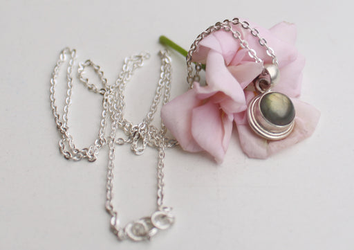 Special Labradorite Stone 925 Silver Sterling Pendant - nepacrafts