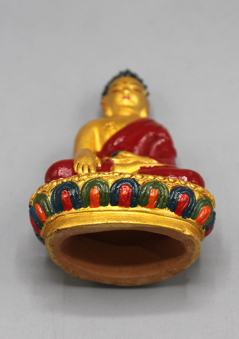 Handpainted Shakyamuni Buddha Statue 4" H