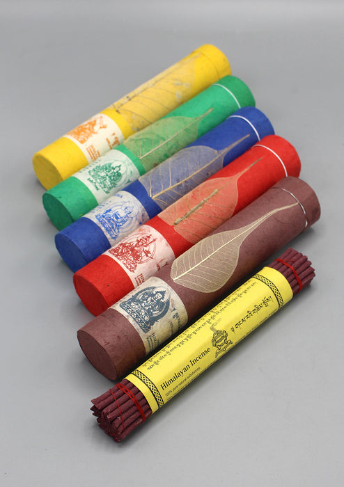 Set of 5 Tibetan Deities Tube Incense Gift Pack