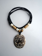 Hindu Bhairab Pendant Necklace - nepacrafts