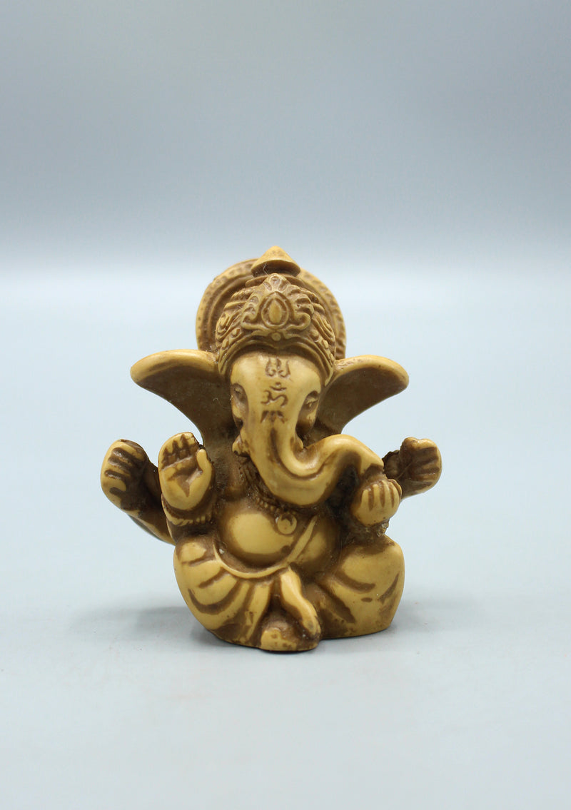 Resin Mini Ganesha  Statue 2.5" H