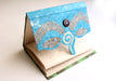 Knot Design Leaves Printed Blue Color Lokta Paper Journal Book - nepacrafts