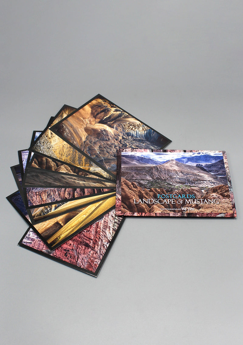 8 Packs of Landscape of Mustang Postcards by Luigi Fieni