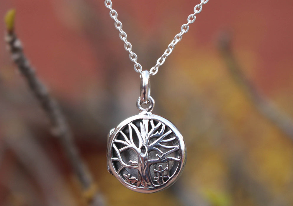 Nature's Love Tree of Life Sterling Silver Pendant Box - nepacrafts