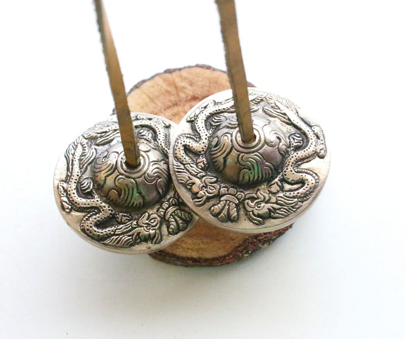 Large Dragon Tingsha or Metal Cymbals - nepacrafts