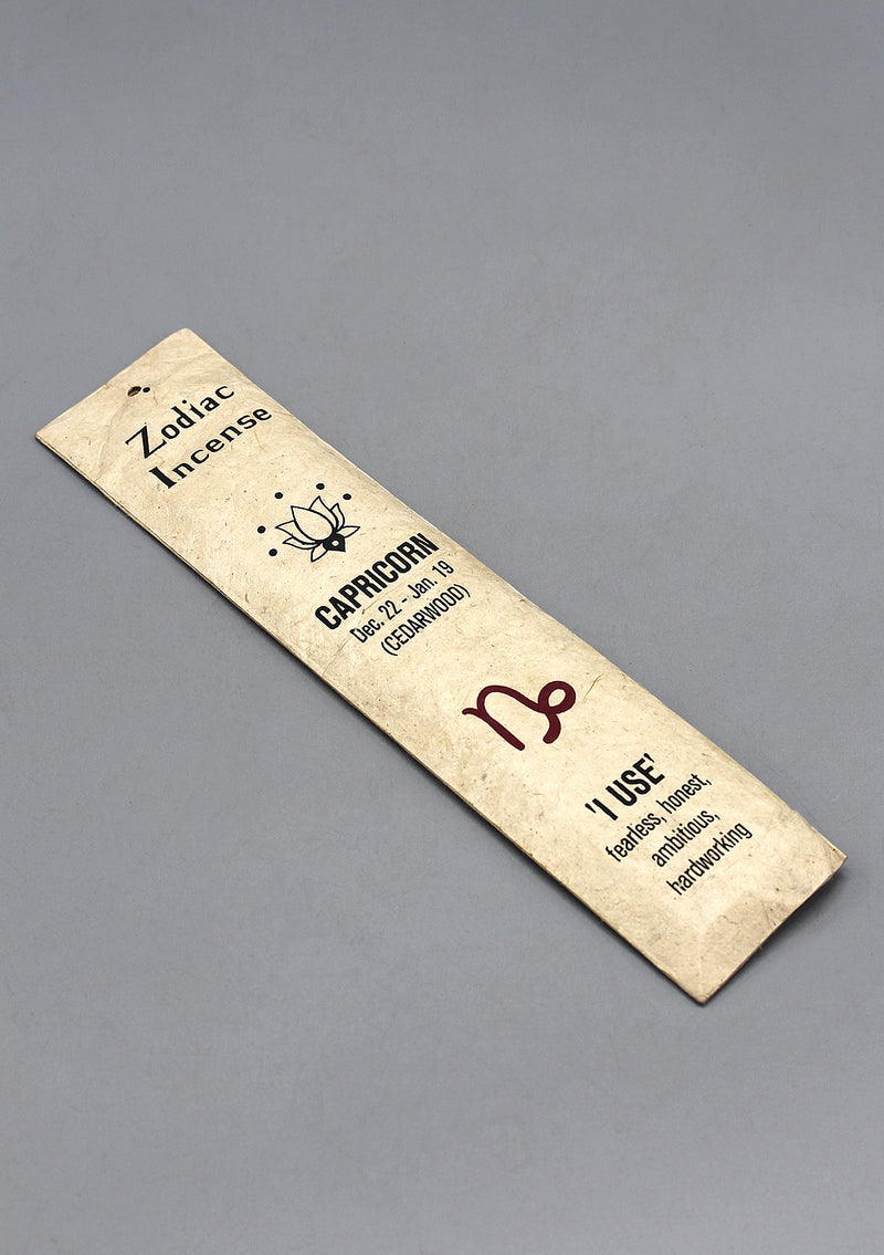 Cedarwood Capricorn Zodiac Incense