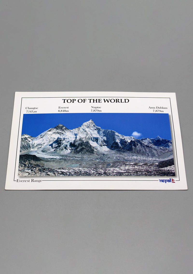 Top of The World Everest Range Postcard