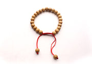 Round Wooden Beads Adjustable Wrist Bracelet - nepacrafts