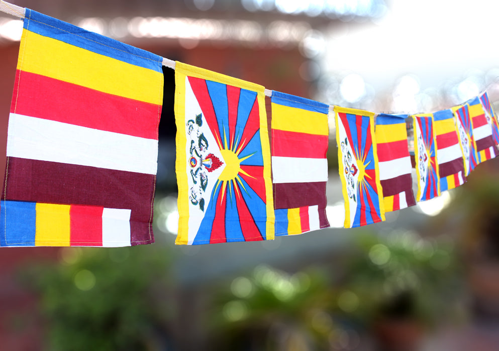 Tibetan Buddhist Cotton Prayer Flags - nepacrafts
