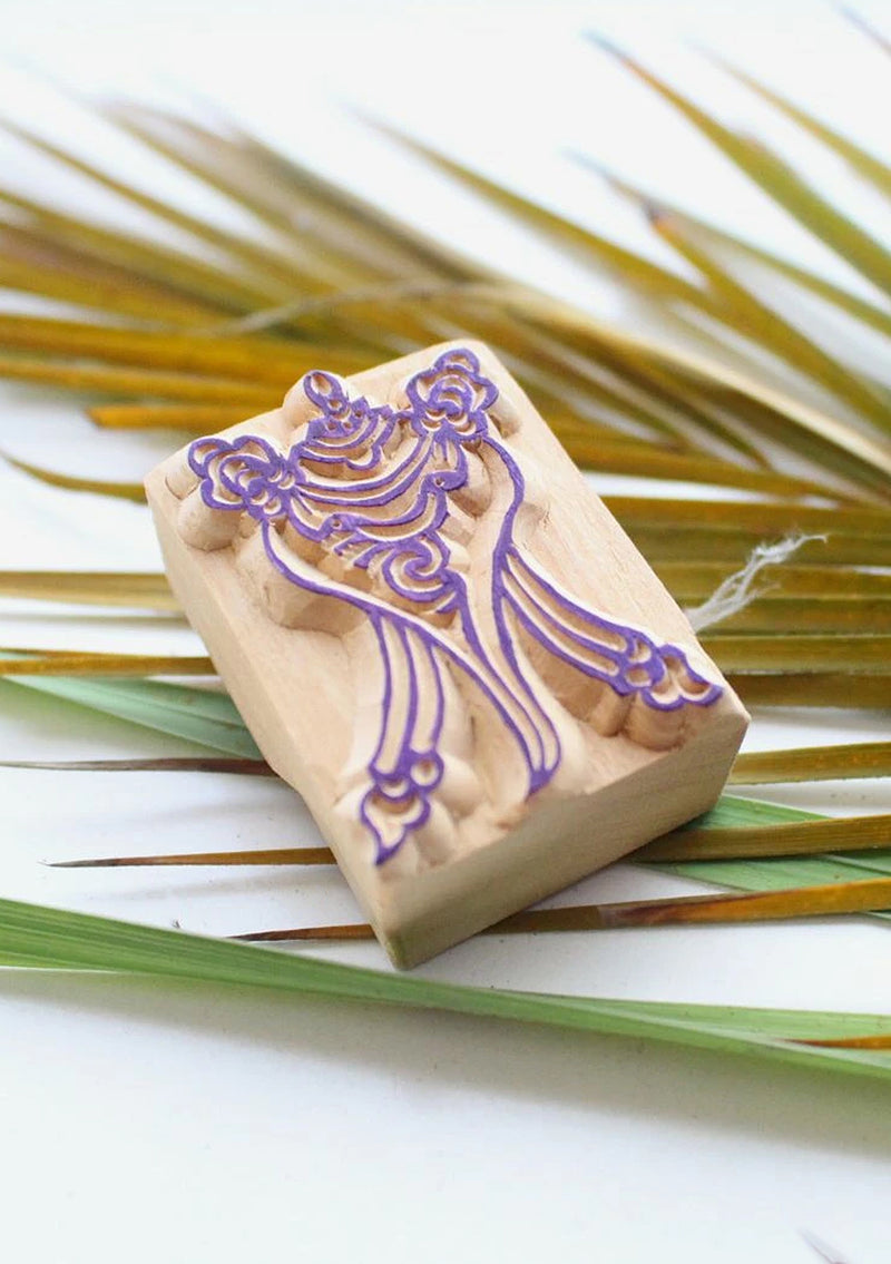 Tibetan Conch Wooden Stamp