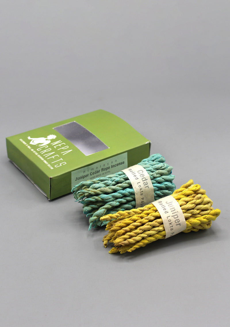 Juniper Cedar Nepalese Rope Incense Gift Box