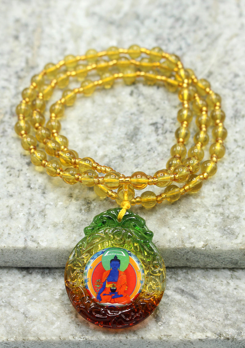 Medicine Buddha Beads Necklace