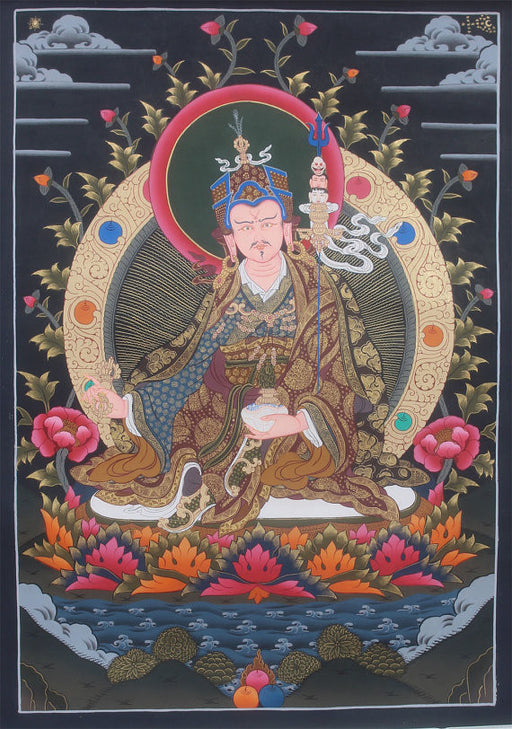 Guru Padmasambhava Thangka Painting 56x40cm