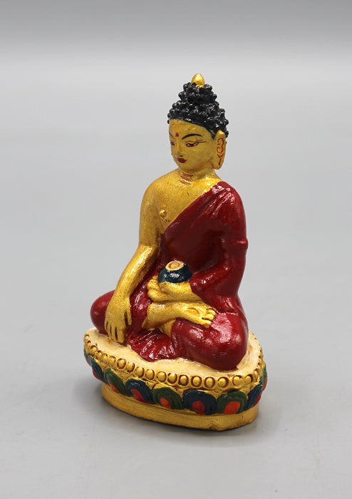 Handpainted Shakyamuni Buddha Statue 4" H